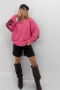 short con effetto spigato oxford